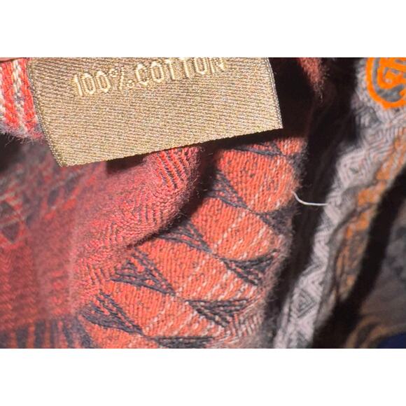 J L Powell Aztec Button Up Flannel Shirt Men's Size XXL Western Geometric Fall - Picture 10 of 11